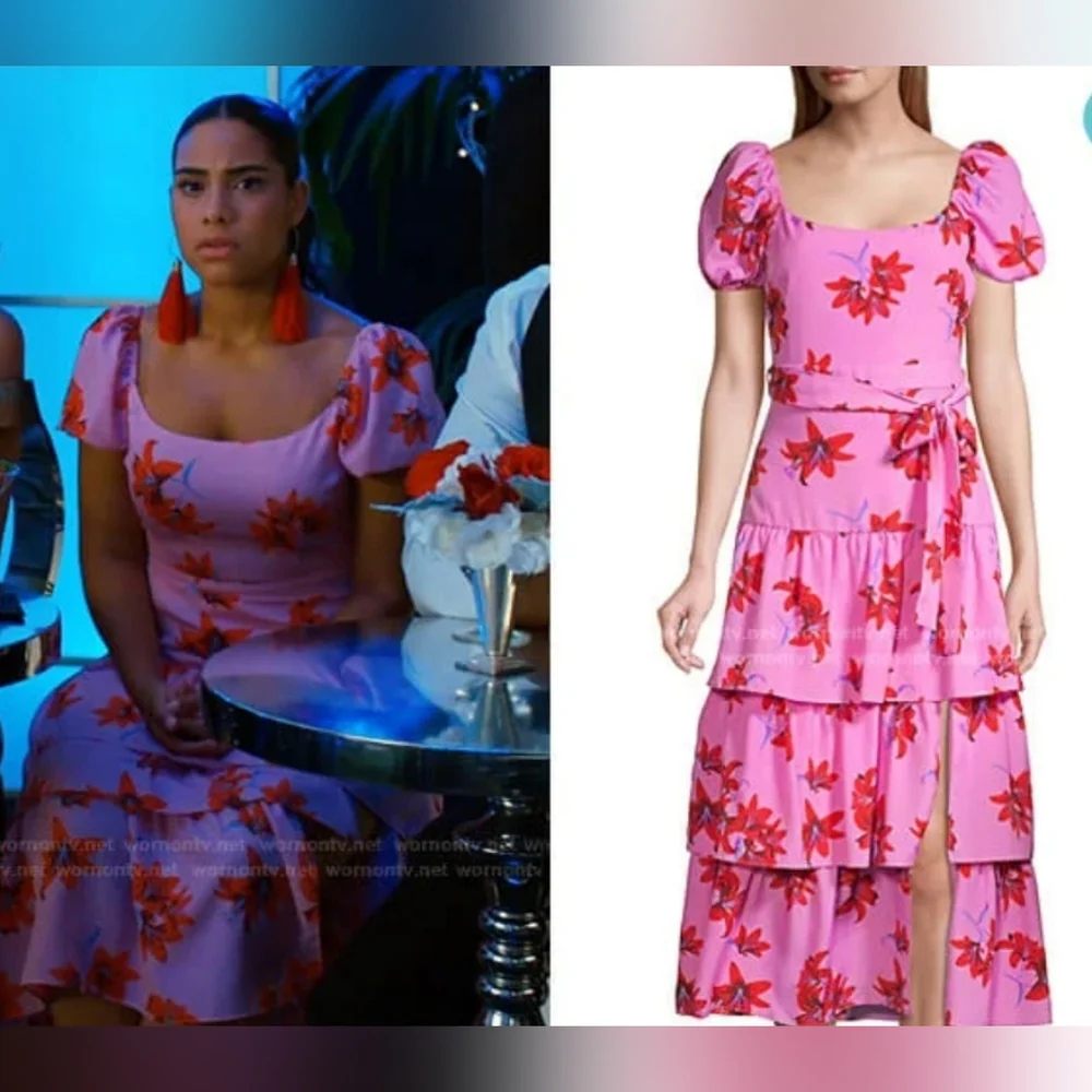 Likely Pink Floral Lottie Midi Dress - Picture 6 of 12